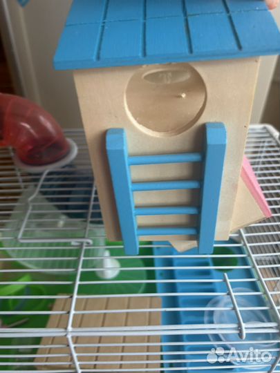 Клетка для грызунов с большим колесом