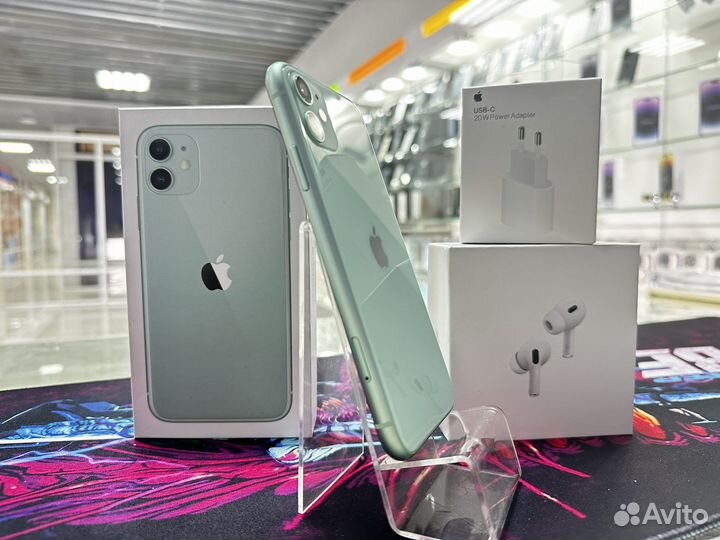 iPhone 11 256Gb Green оригинал идеал