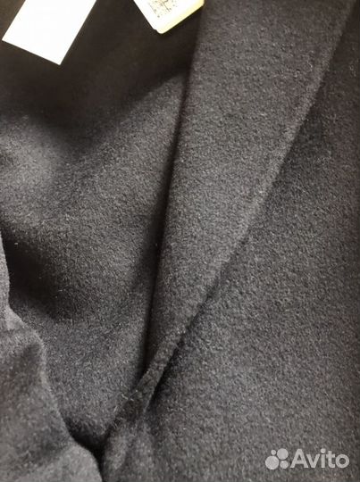 Пальто, бренд Dutti, дл.макси.черное, шерсть