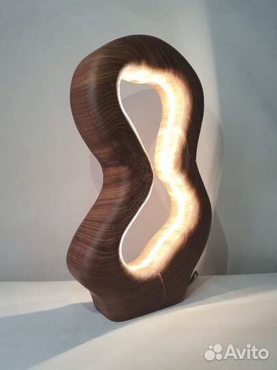 Лампа из массива карагача