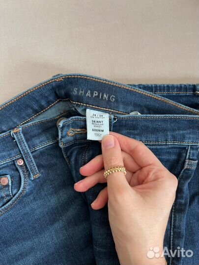 Джинсы &denim skinny regular waist 28/34