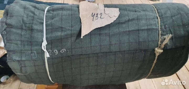 Ткань отрез зеленая