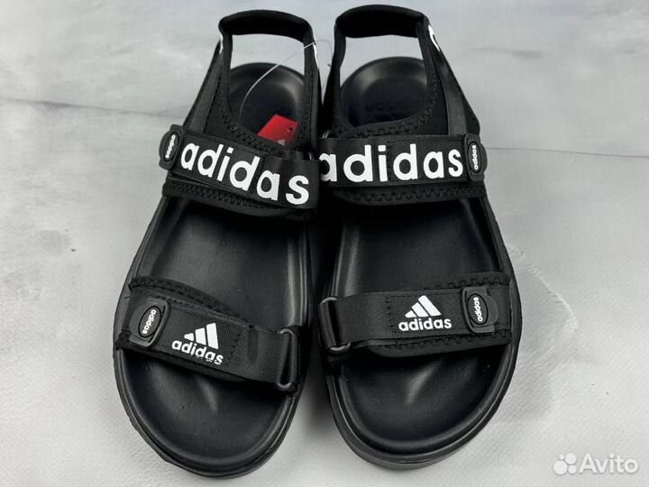 Мужские сандалии Adidas летние чёрные