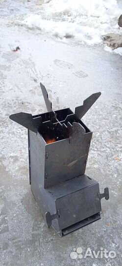 Печь щепочница ракета