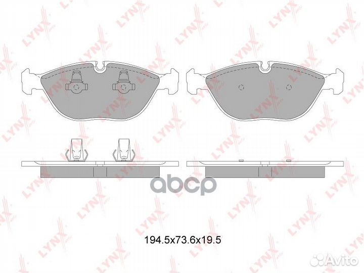 Колодки тормозные дисковые перед BD8040 LYN