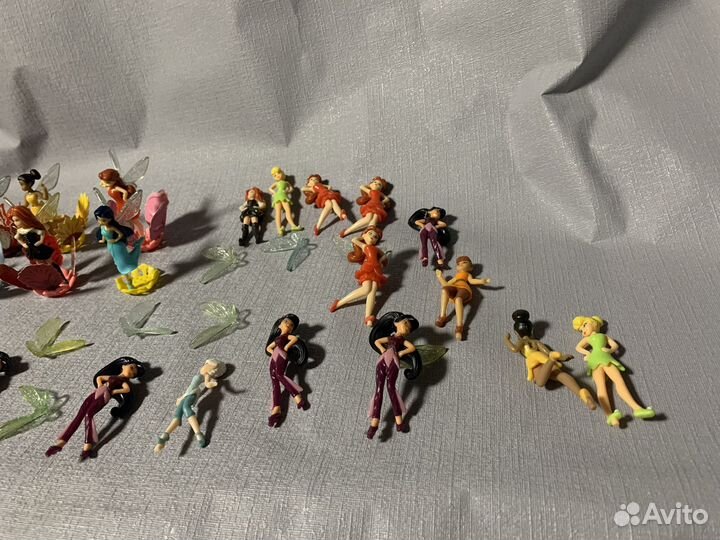 Феи диснея(киндер-сюрприз) и доп запчасти к ним
