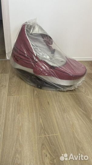 Коляска 2 В 1 Tuttis Nanni эко-кожа ягодный цвет