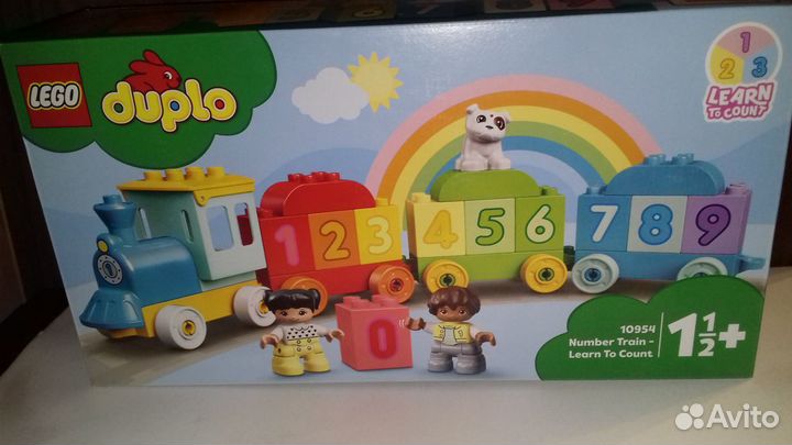 Новый lego duplo 10954 поезд с цифрами