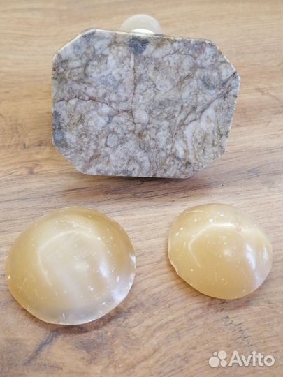 Шкатулки и пудреница мрамор /стеатит/селенит 50г.г