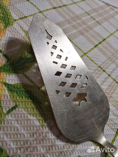 Лопатка для торта мельхиор СССР эмаль