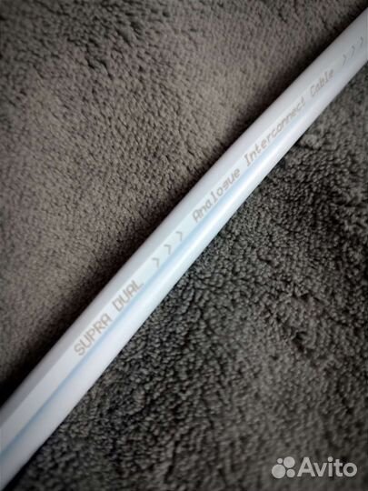 Межблочный кабель Supra Dual 2RCA-2RCA 1метр