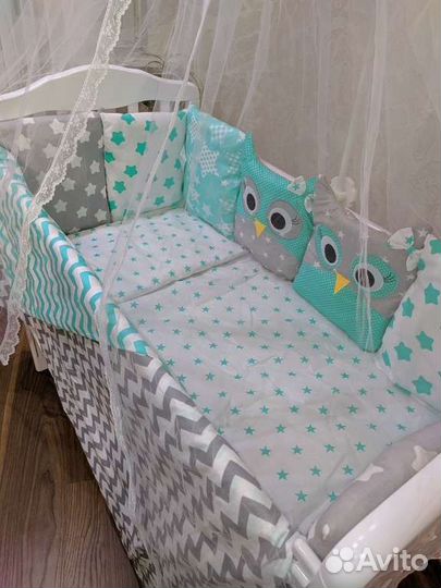 Бортики в детскую кроватку