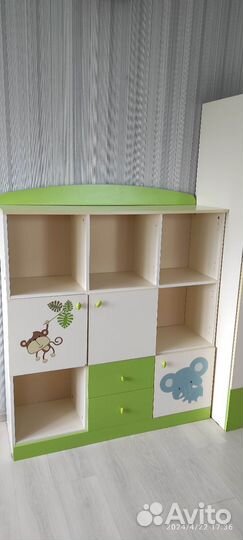 Комод+ шкаф+ полки для игрушек/книг