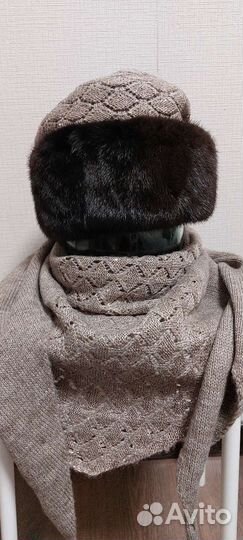 Шапка норковая женская