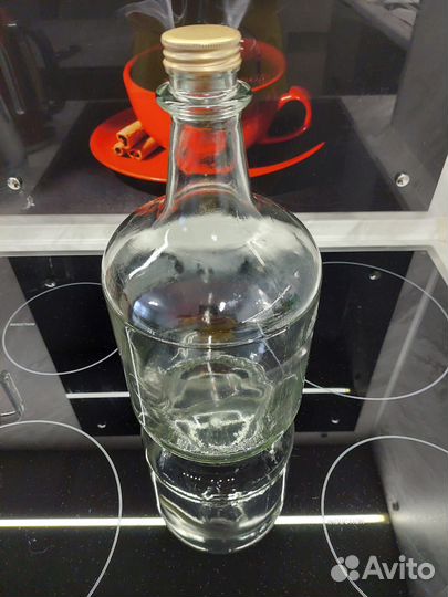Бутыль стеклянный 4 литра с металлической крышкой