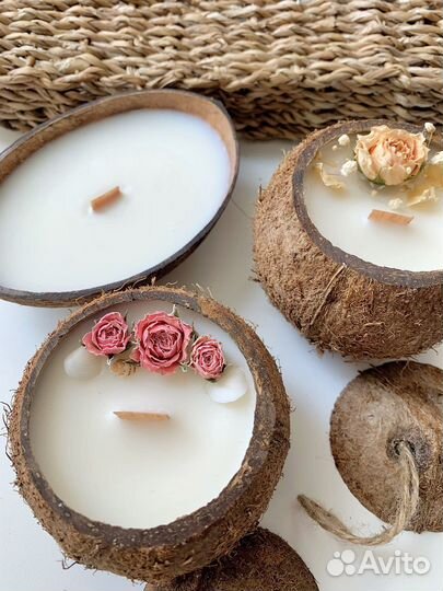 Свеча в кокосовом бочонке