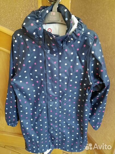 Плащ-дождевик для девочки 128