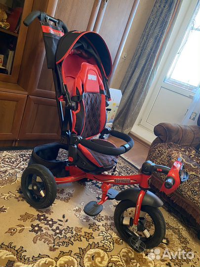 Детский велосипед коляска с ручкой