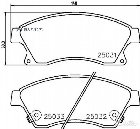 Mintex MDB3088 Колодки тормозные дисковые передн