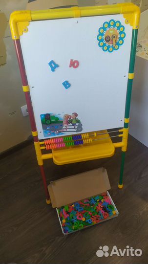 Доска мольберт для рисования двусторонняя