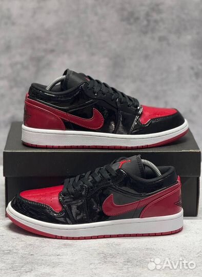 Кроссовки Nike Air Jordan 1 Low 'OG Bred' (Арт.37636)