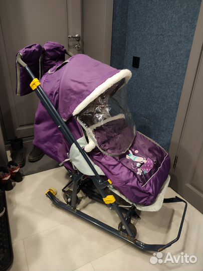 Детские санки коляска Ника