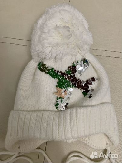 Комплект шапка и снуд новый