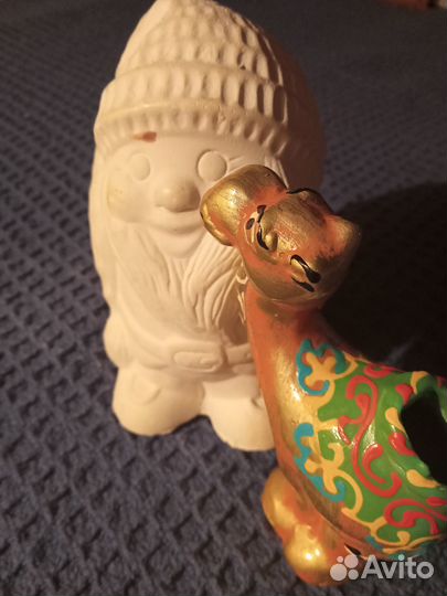 Фигурки декоративные: гном, верблюд, медведи