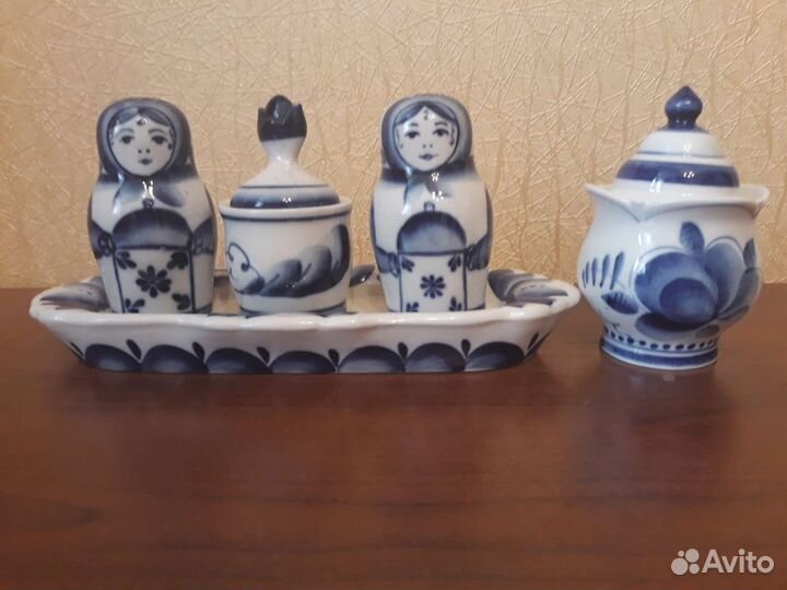 Набор для специй Гжель