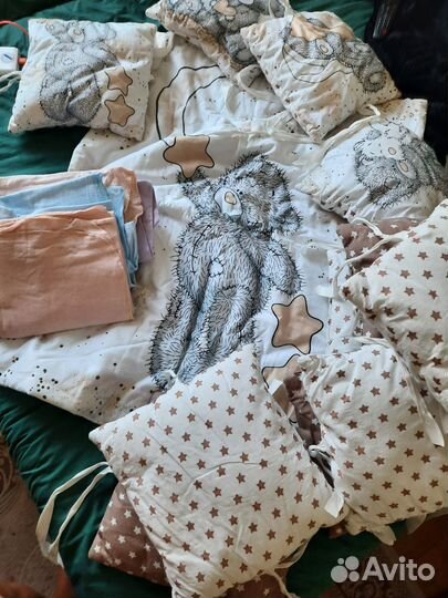 Бортики, одеяло, пелёнки