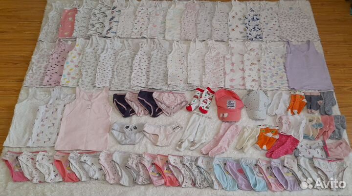 Пакетом Одежда Детская Для Девочки,189 Вещей,3-4г