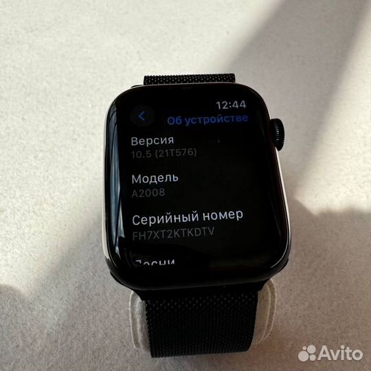 Apple watch 4 44 mm Stainless steel(идеал, 100 акб