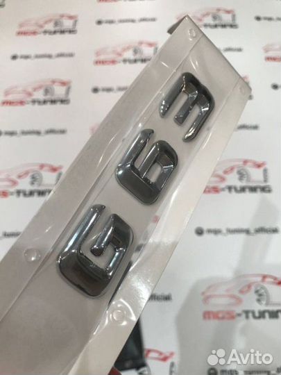 Шильдик G63 хром на Mercedes G-class G63