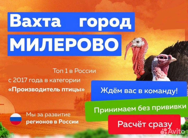 Упаковщики на птицефабрику вахтой.Оплатим дорогу