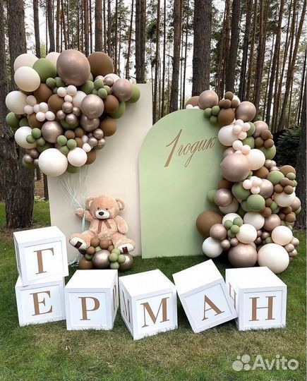 Оформление шарами Фотозона с шарами Воздушные шары