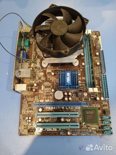 Материнская плата сокет 775+процессор+ 2гб рам