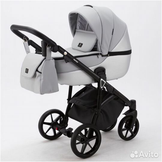 Коляска 2 в 1 Adamex Mateo ECO sd-5 Серая #376519