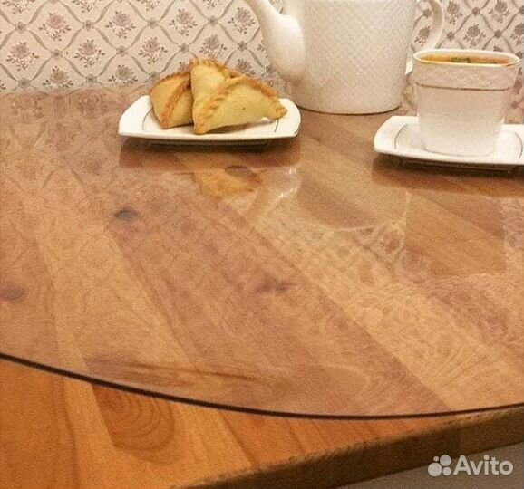 Гибкое стекло, прозрачная скатерть, плёнка пвх