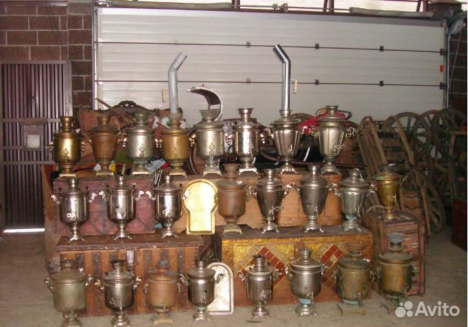 Поднос для самовара медный, латунный старинный