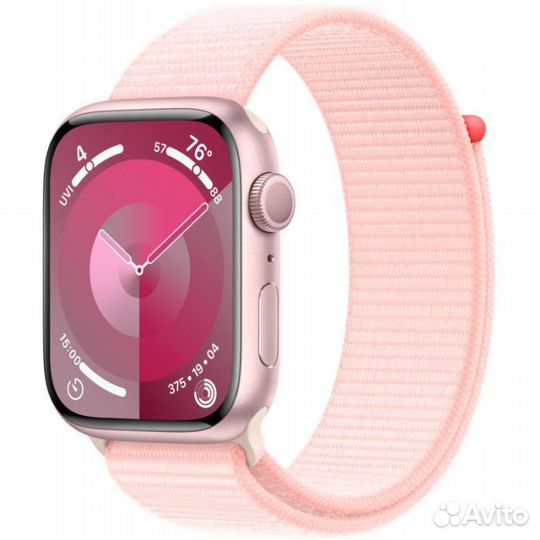 Apple Watch S9 41MM pink ремеш нейлоновый pink