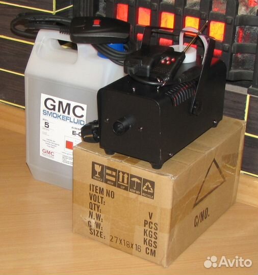 Дым машина 500W пульт Д/У Канистра дыма 5л New