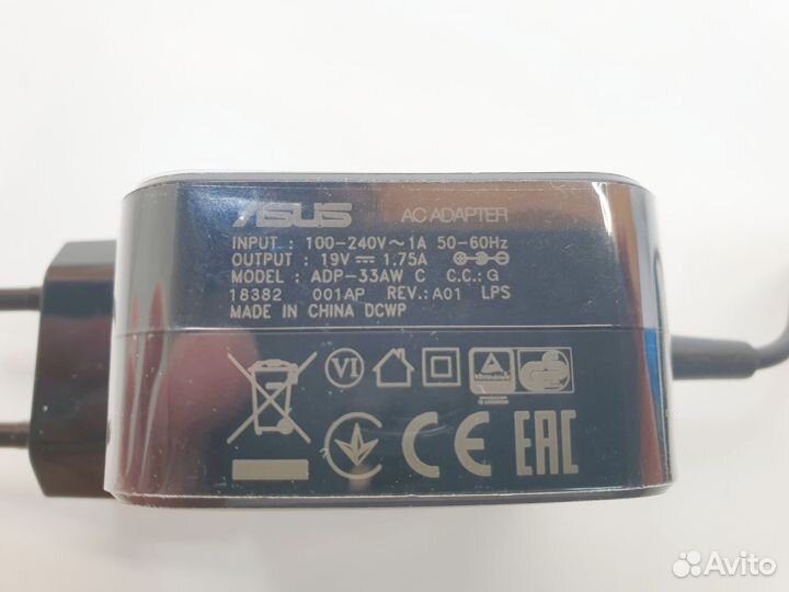 Блок питания Asus 19V 1,75A 33W 4.0х1.35 AD2088020