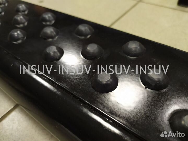 Пороги с метал листом и резинками Нива