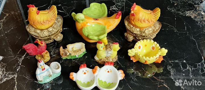 Статуэтки курочки -9шт