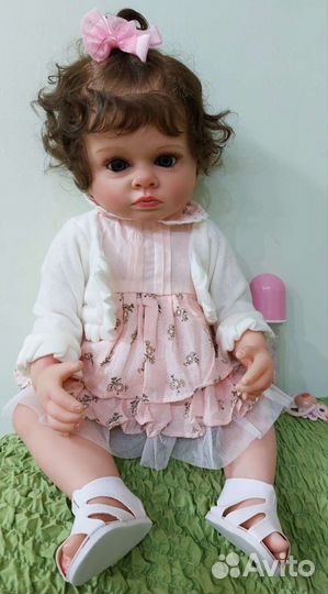 Кукла Реборн Мира, 55 см силикон