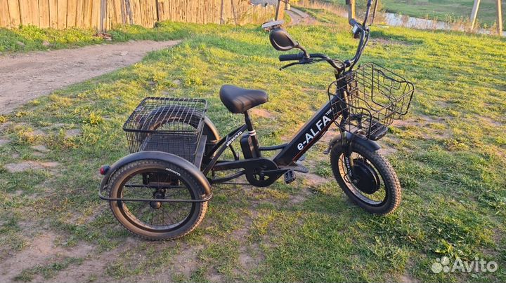 Трехколесный электровелосипед взрослый