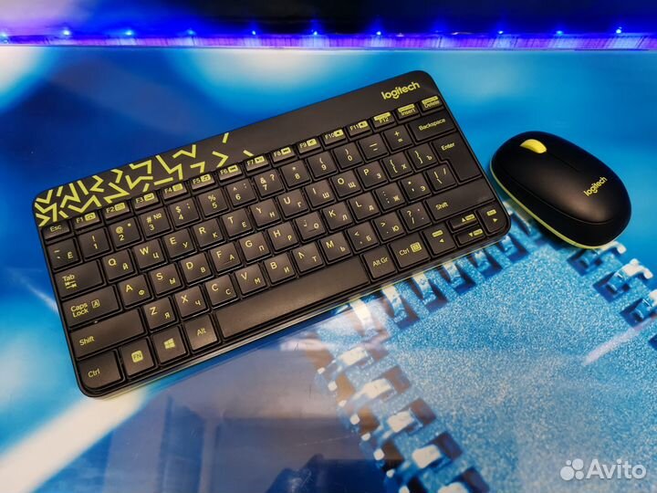 Беспроводные клавиатура и мышь Logitech