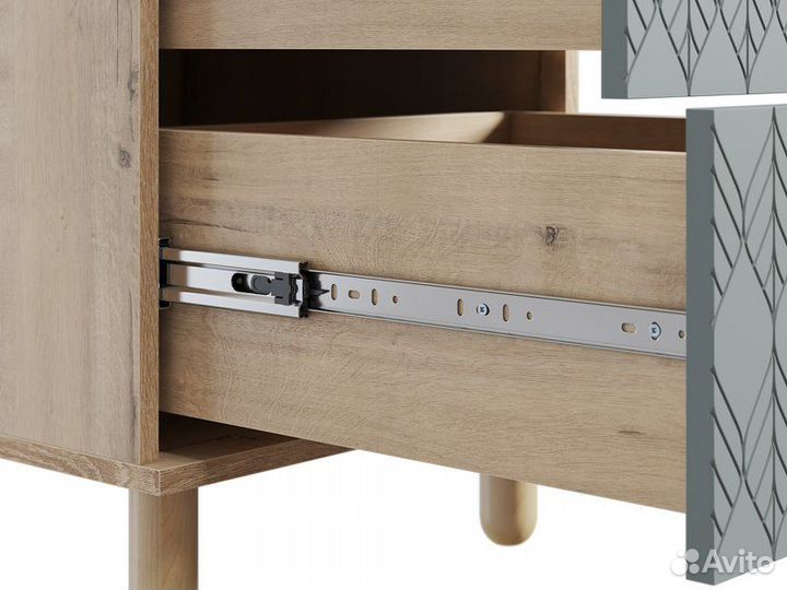 Тумба прикроватная Теджонс Leaf Mentol