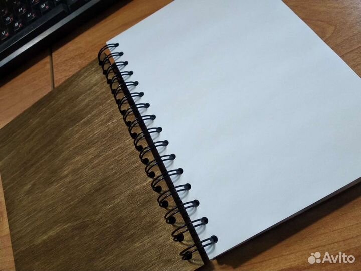 Блокноты с деревянной обложкой