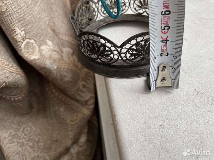 Подставка под сахарницу СССР посеребрение скань